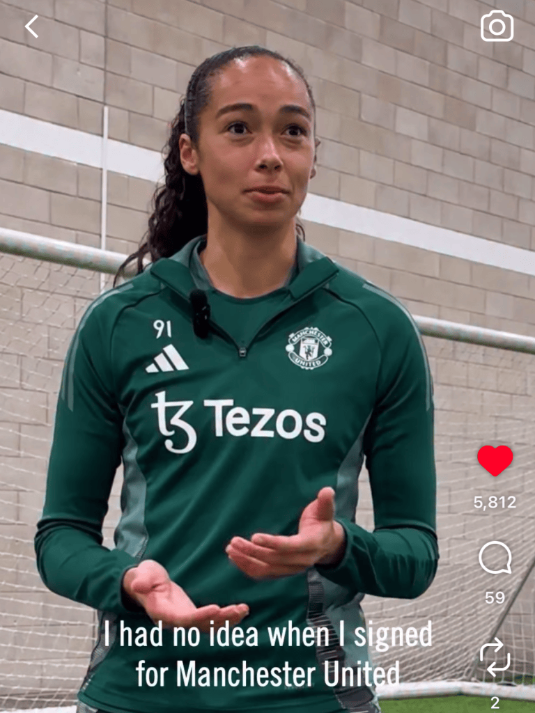 Phallon Tullis-Joyce for Parley x Manchester United Women